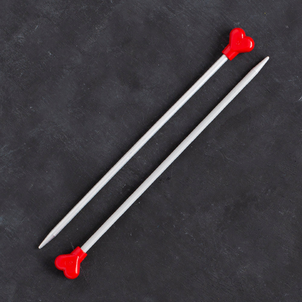 Addi 5 mm 20 cm Jacket Knitting Needles, Aluminium - 200-7/20/5