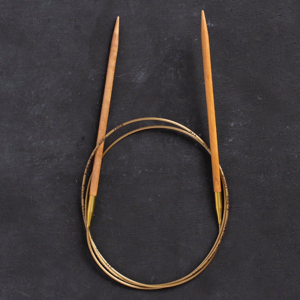Addi Olive Wood 4.5mm 100cm Circular Knitting Needles - 575-7