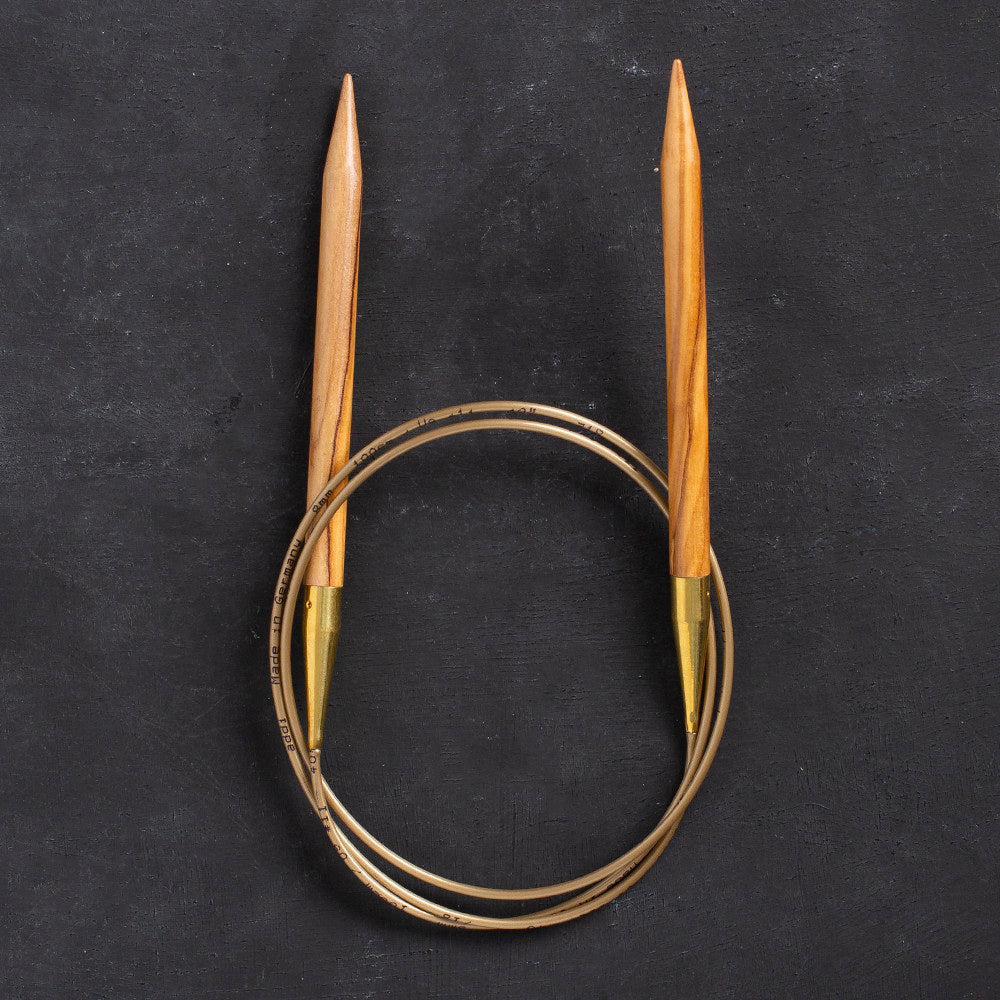 Addi Olive Wood 8mm 100cm Circular Knitting Needles - 575-7