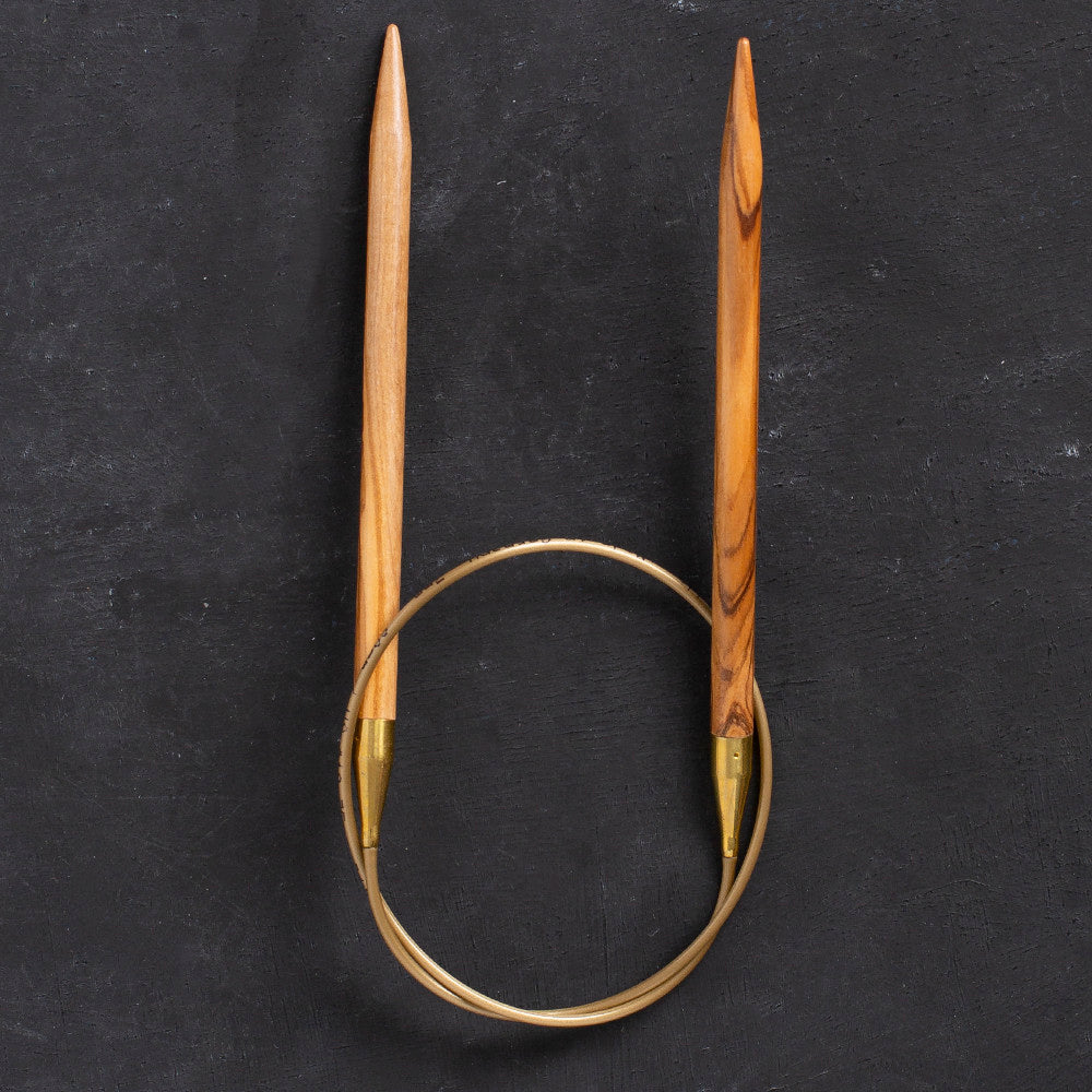 Addi Olive Wood 7mm 60cm Circular Knitting Needles - 575-7