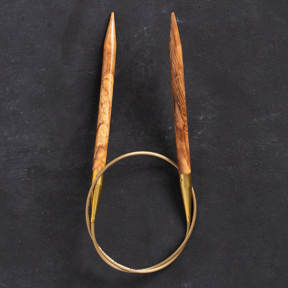 Addi Olive Wood 8mm 60cm Circular Knitting Needles - 575-7