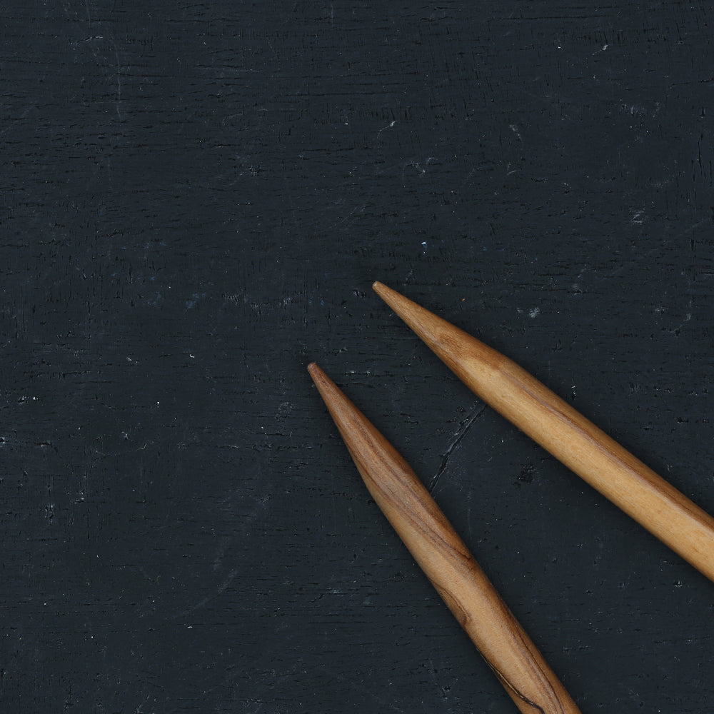 Addi Olive Wood 7mm 80cm Circular Knitting Needles - 575-7