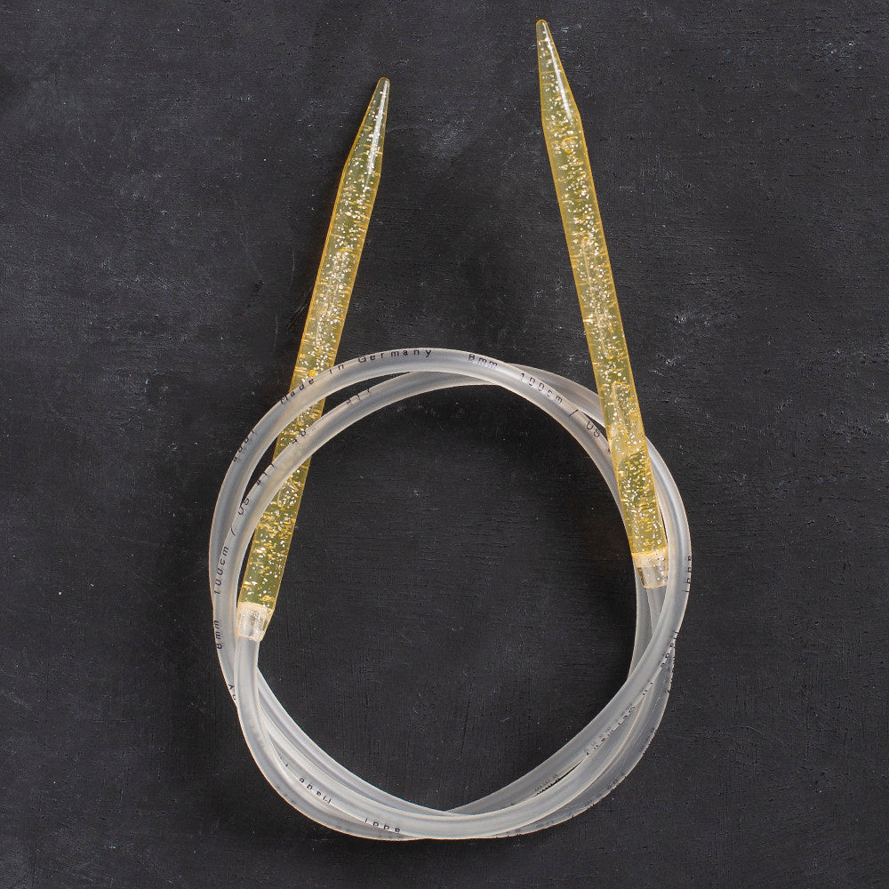 Addi Champagne 8mm 100cm Circular Knitting Needles - 405-7/100/8
