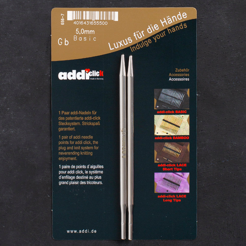 Addi Click 5mm Accessory Basic Tips - 656-7/5