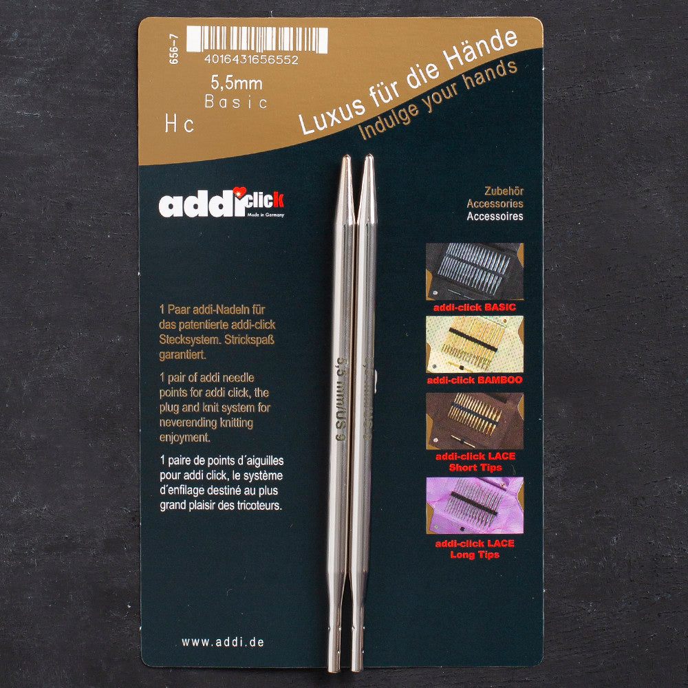 Addi Click 5.5mm Accessory Basic Tips - 656-7/5.5
