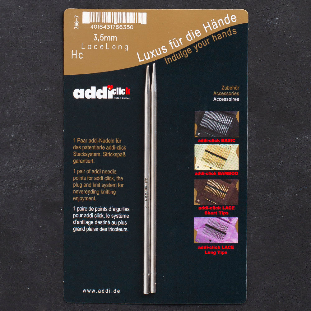 Addi Click 3.5 mm Lace Knitting Needle Tips - 766-7/3.5