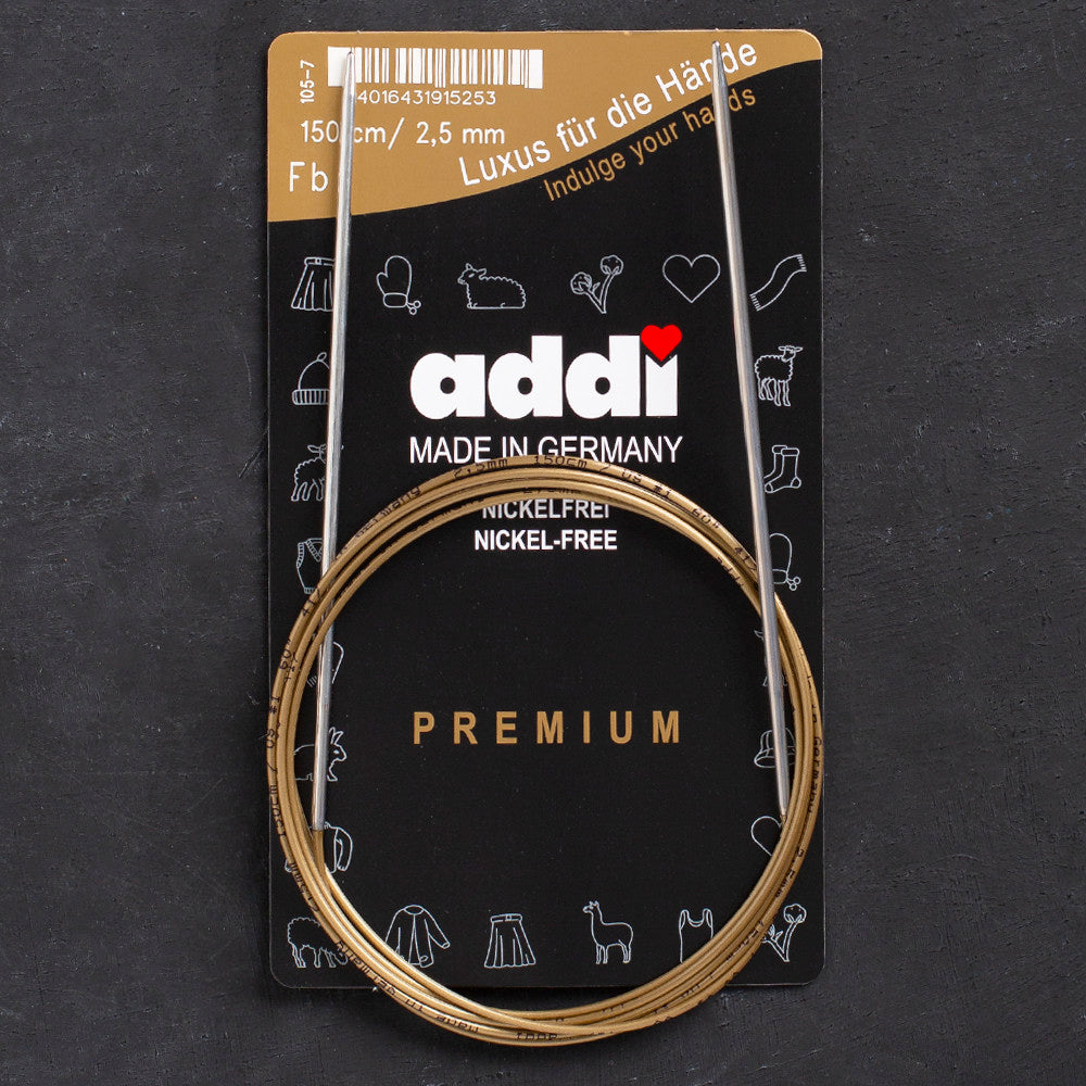 Addi 2.5mm 150cm Circular Knitting Needles - 105-7