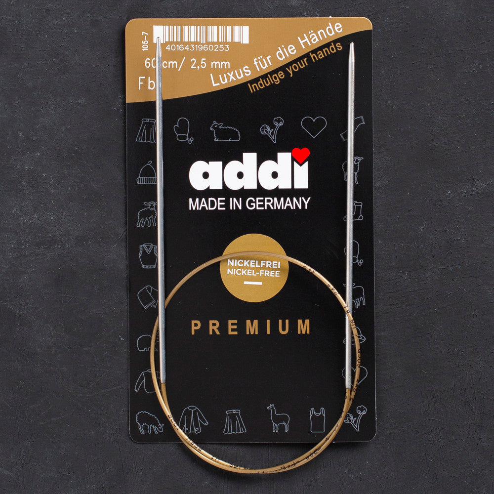 Addi 2.5mm 60cm Circular Knitting Needles - 105-7