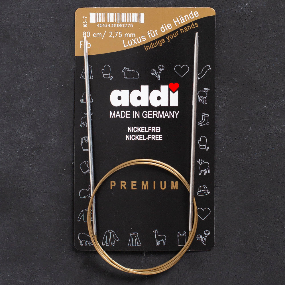 Addi 2.75mm 80cm Circular Knitting Needles - 105-7