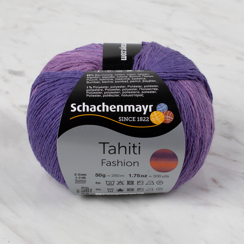 Schachenmayr Fashion Tahiti 50 gr Knitting Yarn, Variegated - 9811776 - 07623