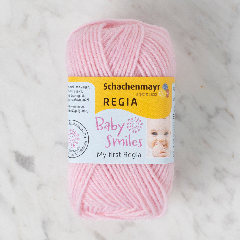Schachenmayr Baby Smiles My First Regia 25 gr Knitting Yarn, Light Pink - 9801296 - 01035