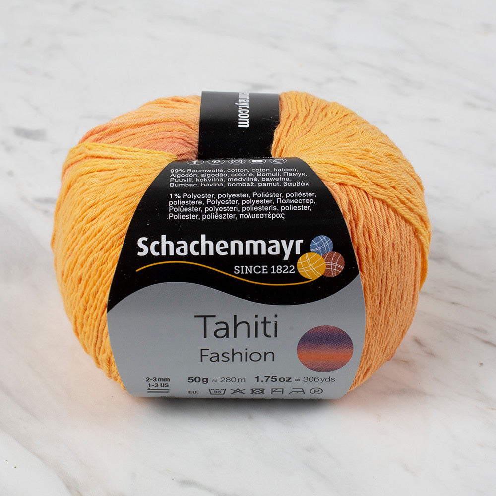 Schachenmayr Fashion Tahiti 50 gr Knitting Yarn, Variegated - 9811776 - 07606