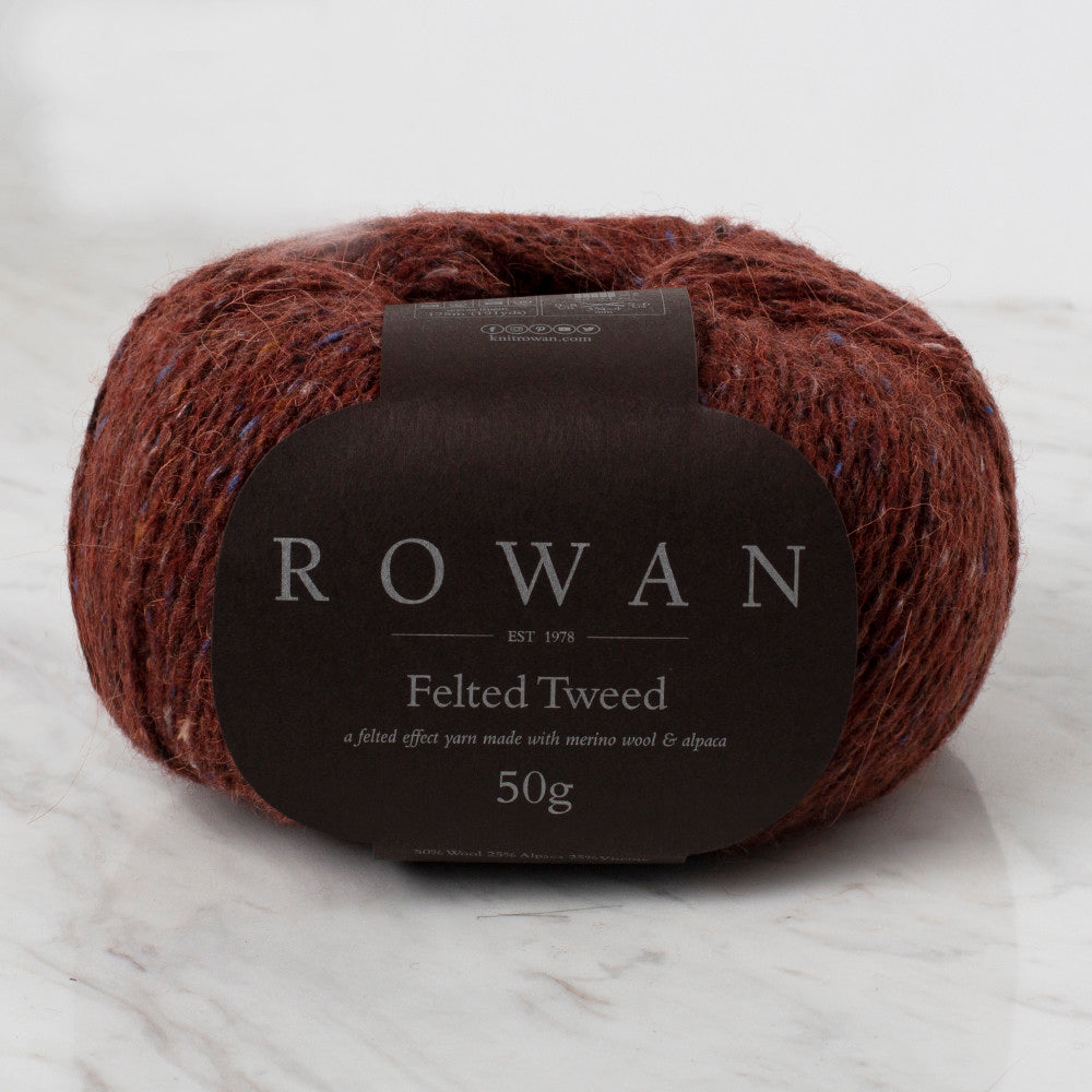 Rowan Felted Tweed 50gr Yarn, Barn Red - 196