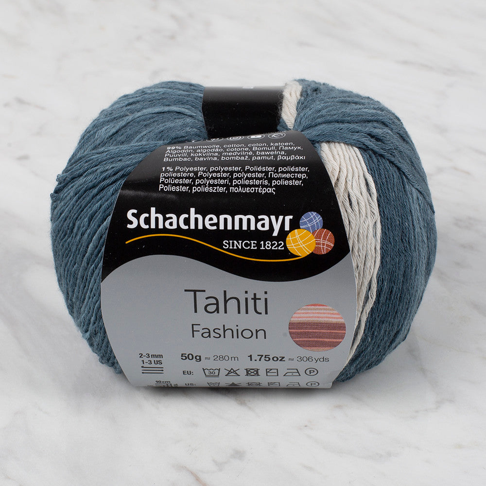 Schachenmayr Fashion Tahiti 50 gr Knitting Yarn, Variegated - 9811776 - 07688