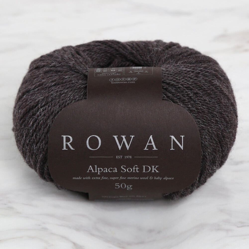 Rowan Alpaca Soft DK Yarn, Brown - 00204