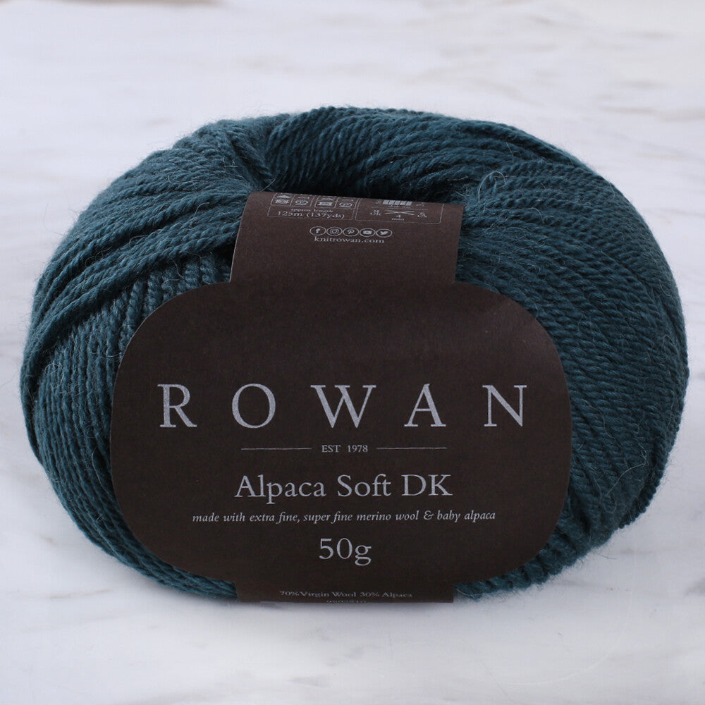 Rowan Alpaca Soft DK Yarn, Dark Green - 00214