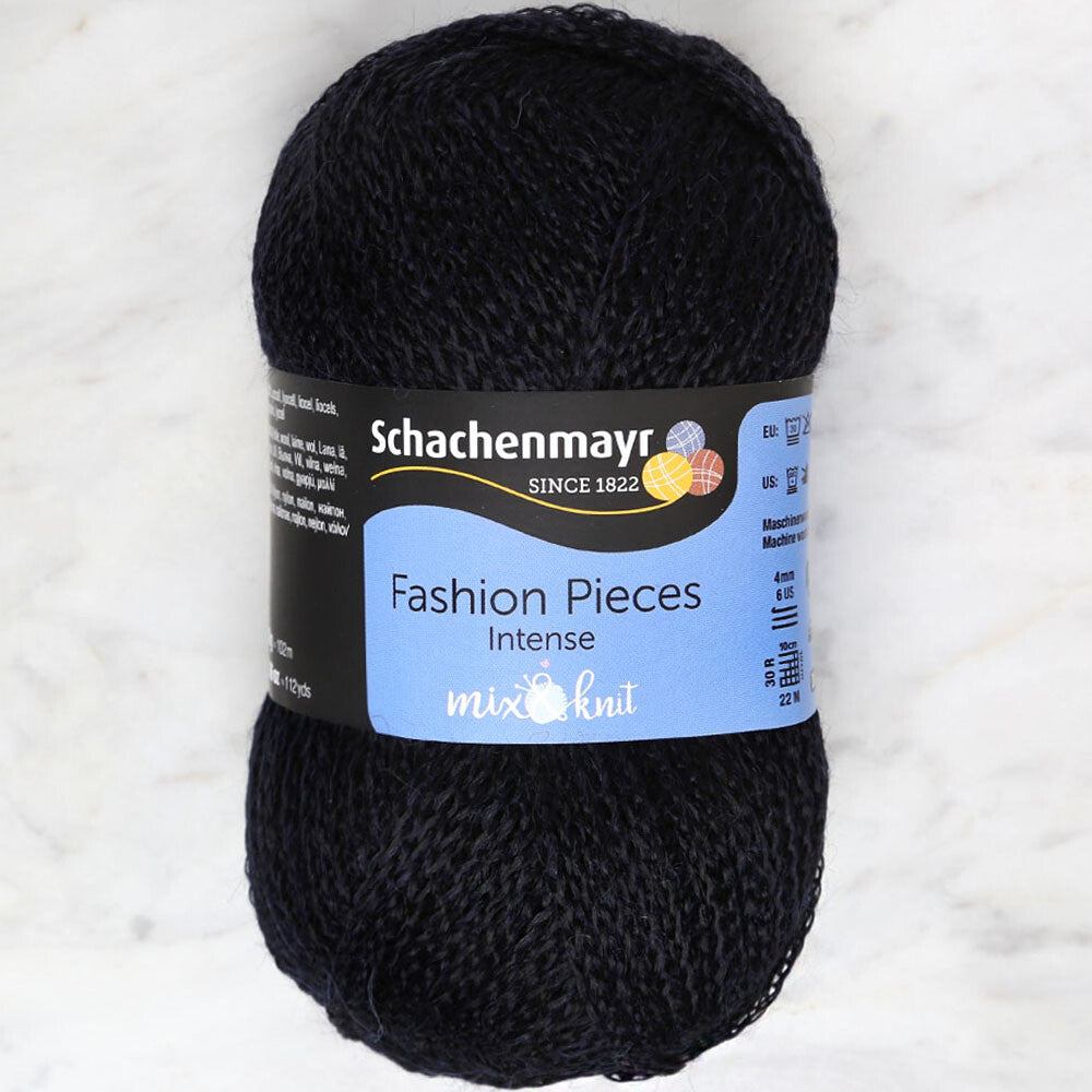 Schachenmayr Fashion Pieces Melange Yarn, Navy Blue - 00259