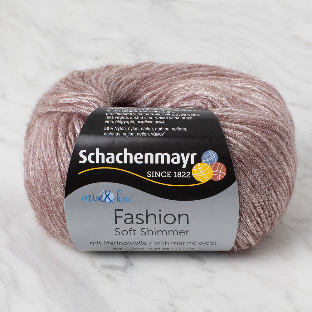 Schachenmayr Fashion Soft Shimmer 25 gr Knitting Yarn, Beige - 9807356 - 00041