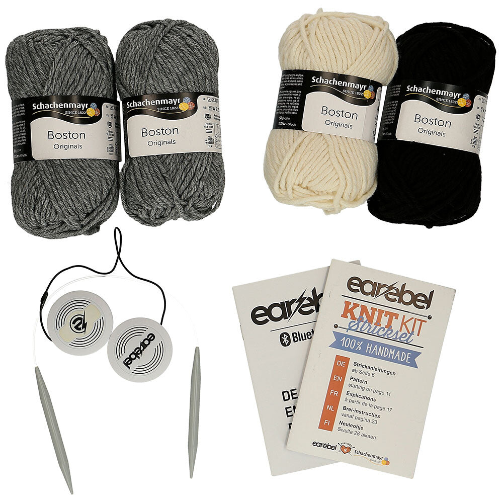 Schachenmayr Earebel KnitKit With Bluetooth, Grey - 00002