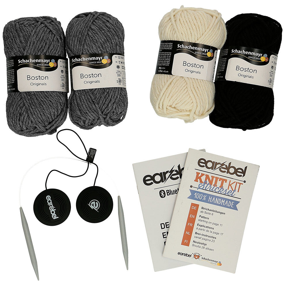 Schachenmayr Earebel KnitKit With Bluetooth, Light Grey - 00001