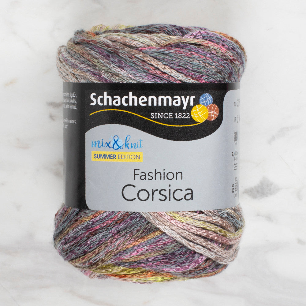 Schachenmayr Fashion Corsica 50 gr Knitting Yarn, Variegated - 9807364 - 00080