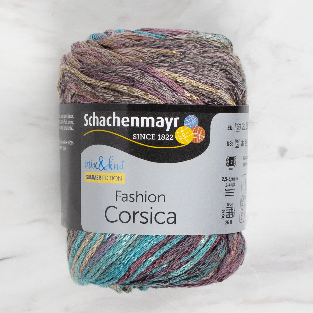 Schachenmayr Fashion Corsica 50 gr Knitting Yarn, Variegated - 9807364 - 00081