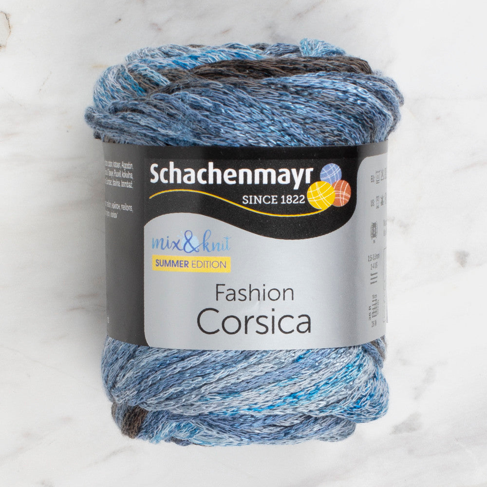 Schachenmayr Fashion Corsica 50 gr Knitting Yarn, Variegated - 9807364 - 00082