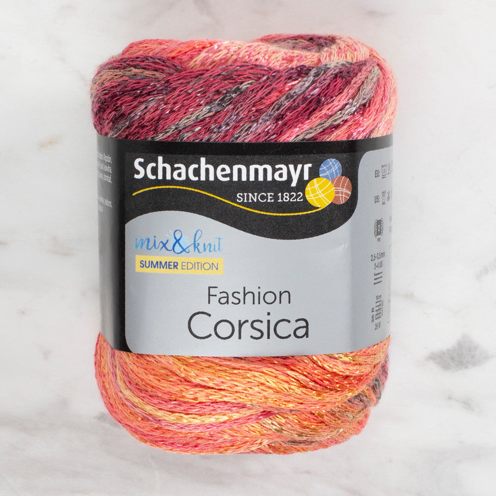 Schachenmayr Fashion Corsica 50 gr Knitting Yarn, Variegated - 9807364 - 00084