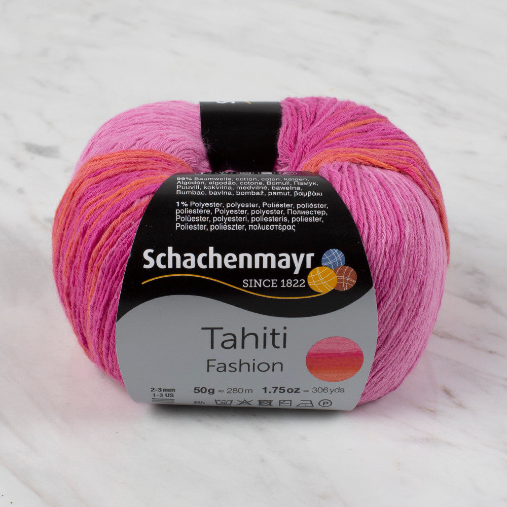 Schachenmayr Fashion Tahiti 50 gr Knitting Yarn, Variegated - 9811776 - 07690