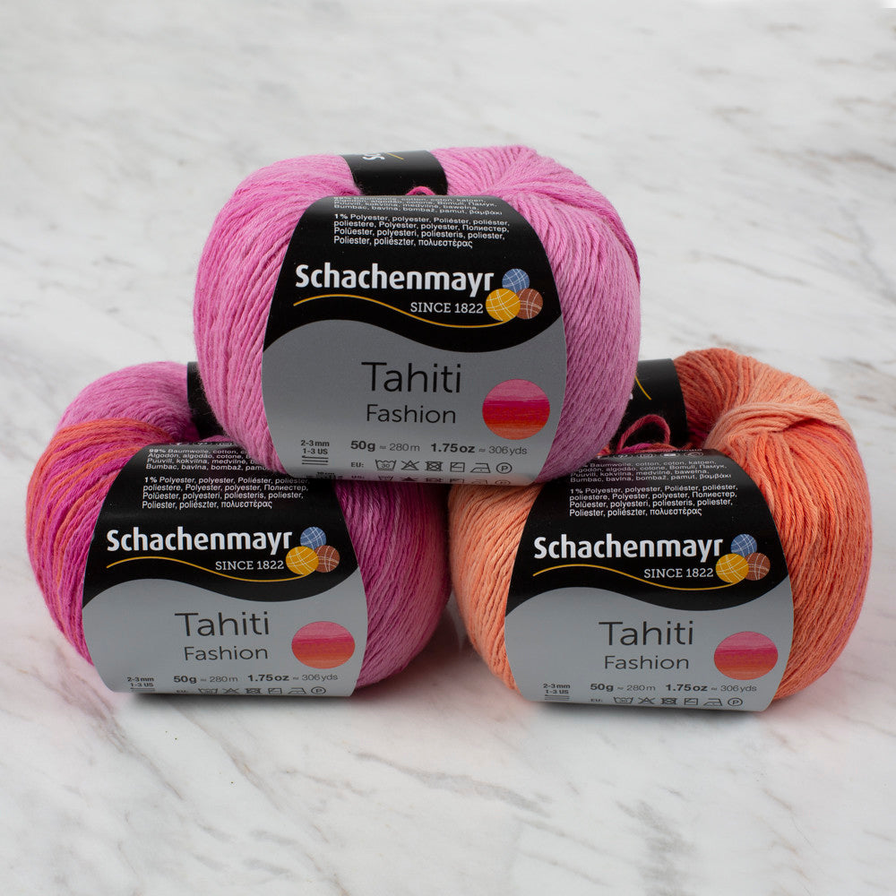Schachenmayr Fashion Tahiti 50 gr Knitting Yarn, Variegated - 9811776 - 07690