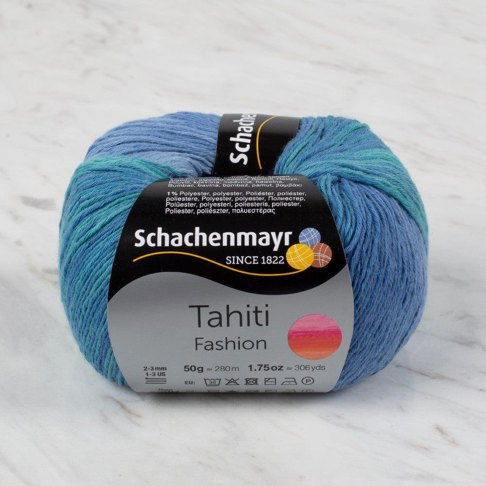 Schachenmayr Fashion Tahiti 50 gr Knitting Yarn, Variegated - 9811776 - 07691