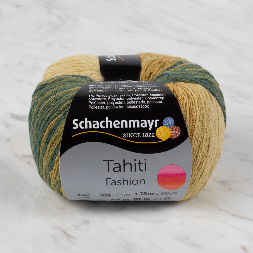 Schachenmayr Fashion Tahiti 50 gr Knitting Yarn, Variegated - 9811776 - 07692