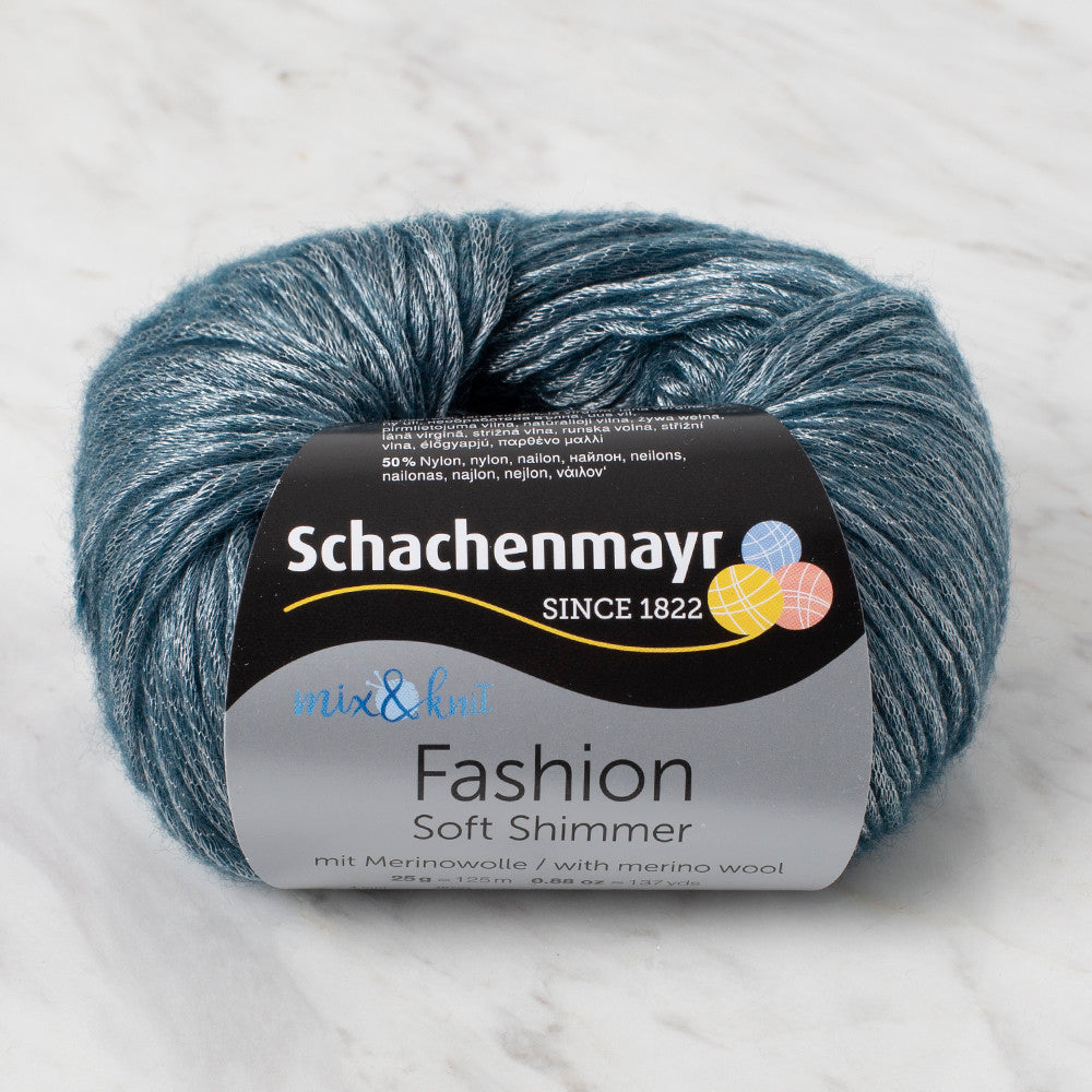 Schachenmayr Fashion Soft Shimmer 25 gr Knitting Yarn, Dark Green - 9807356 - 00050