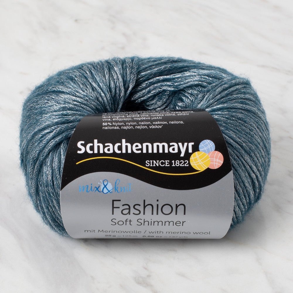 Schachenmayr Fashion Soft Shimmer 25 gr Knitting Yarn, Dark Green - 9807356 - 00050