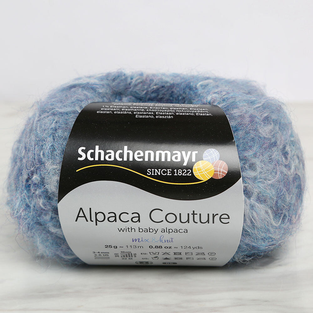 Schachenmayr Alpaca Couture Yarn, Blue - 00053