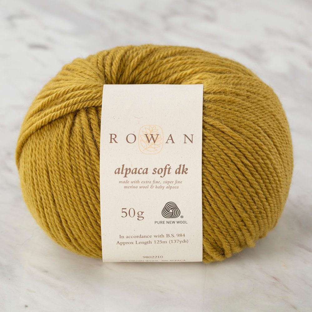 Rowan Alpaca Soft DK Yarn, Autumn Gold - 00220