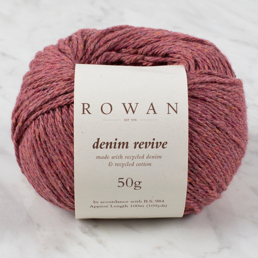 Rowan Denim Revive 50gr Yarn, Lipstick - 00214