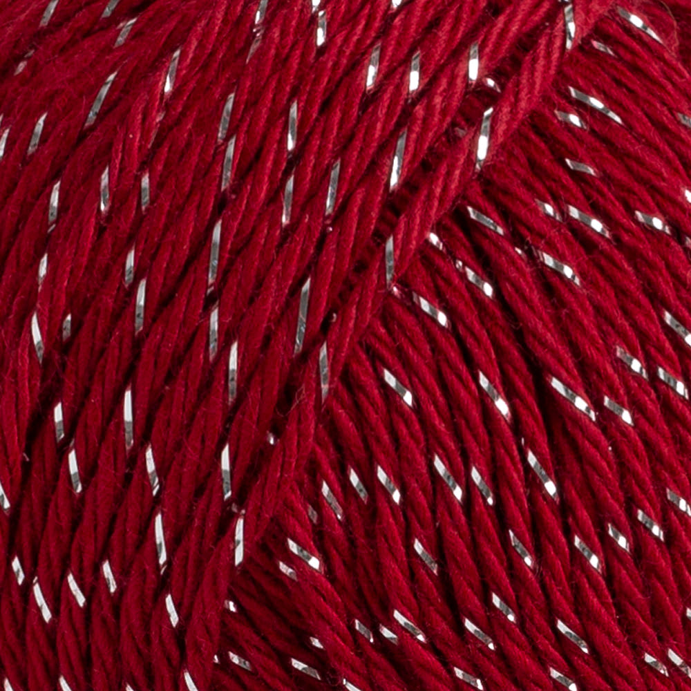 Schachenmayr Catania Glamour 50g Sparkly Yarn, Red - 00132