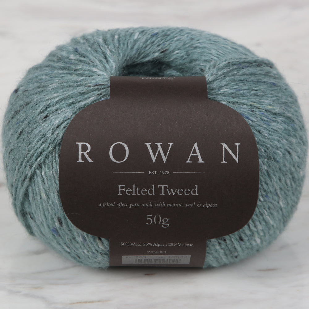 Rowan Felted Tweed Yarn, Green - 209