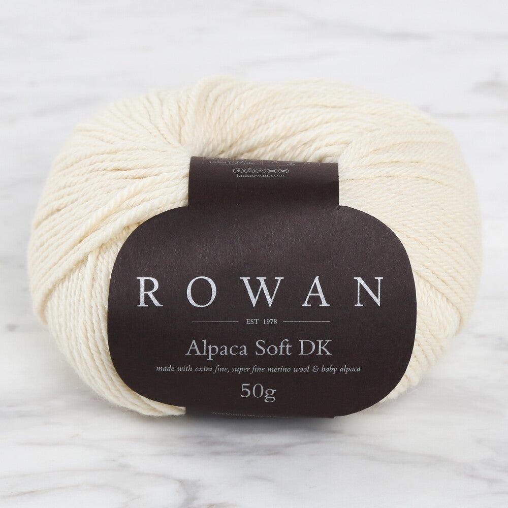 Rowan Alpaca Soft DK Yarn, Cream - 00221