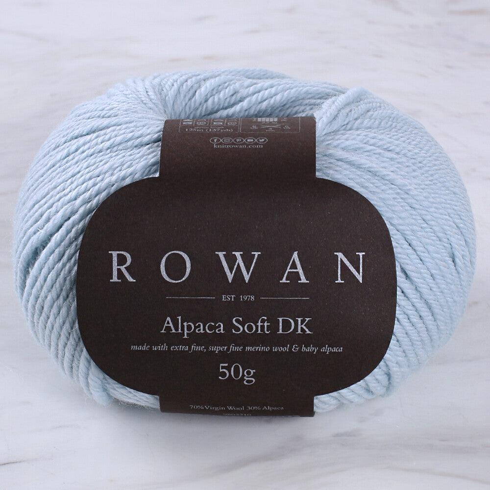 Rowan Alpaca Soft DK Yarn, Sky Blue - 00224