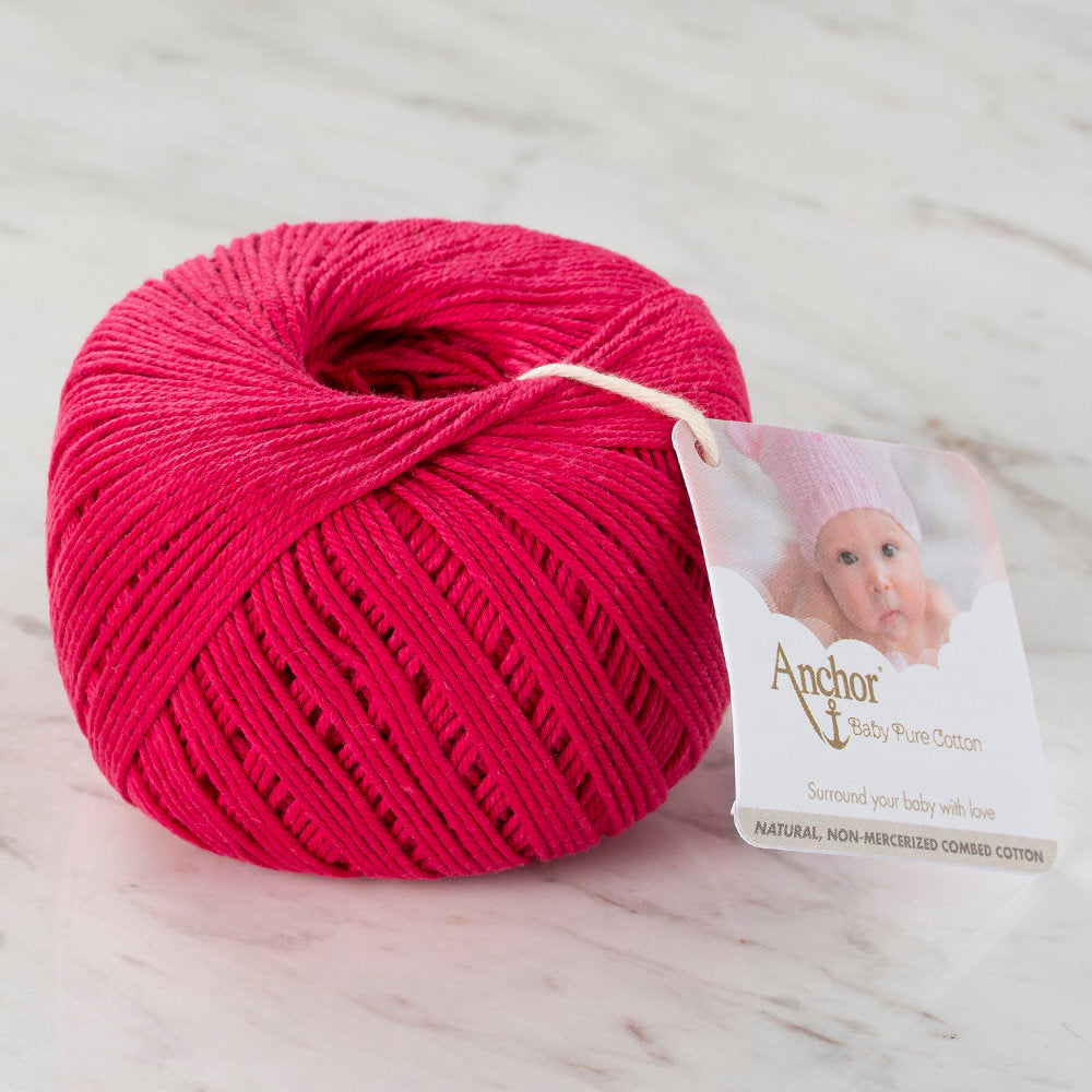 Anchor Baby Pure Cotton 4ply Yarn, Fuchsia - 00429