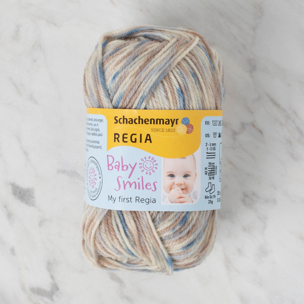 Schachenmayr Baby Smiles My First Regia 25 gr Knitting Yarn, Variegated - 9801296 - 01723