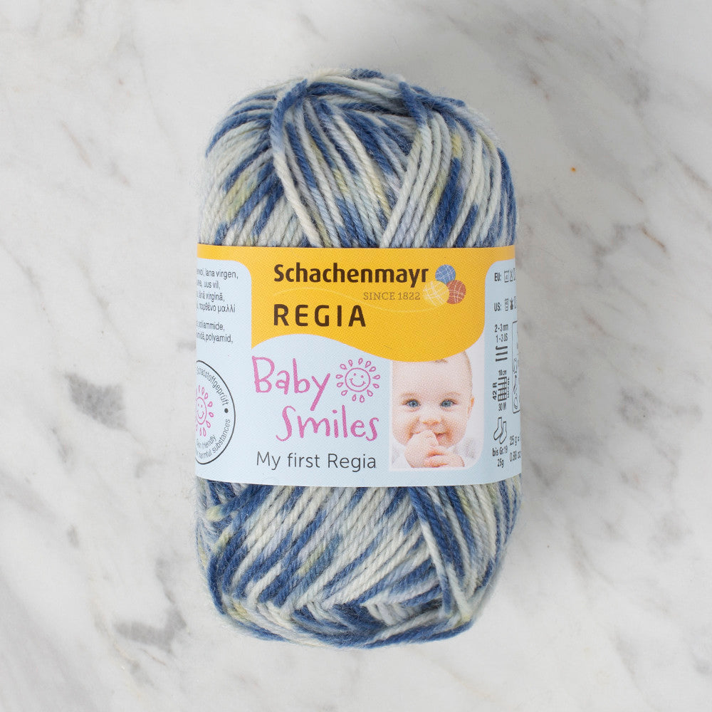 Schachenmayr Baby Smiles My First Regia 25 gr Knitting Yarn, Variegated - 9801296 - 01724