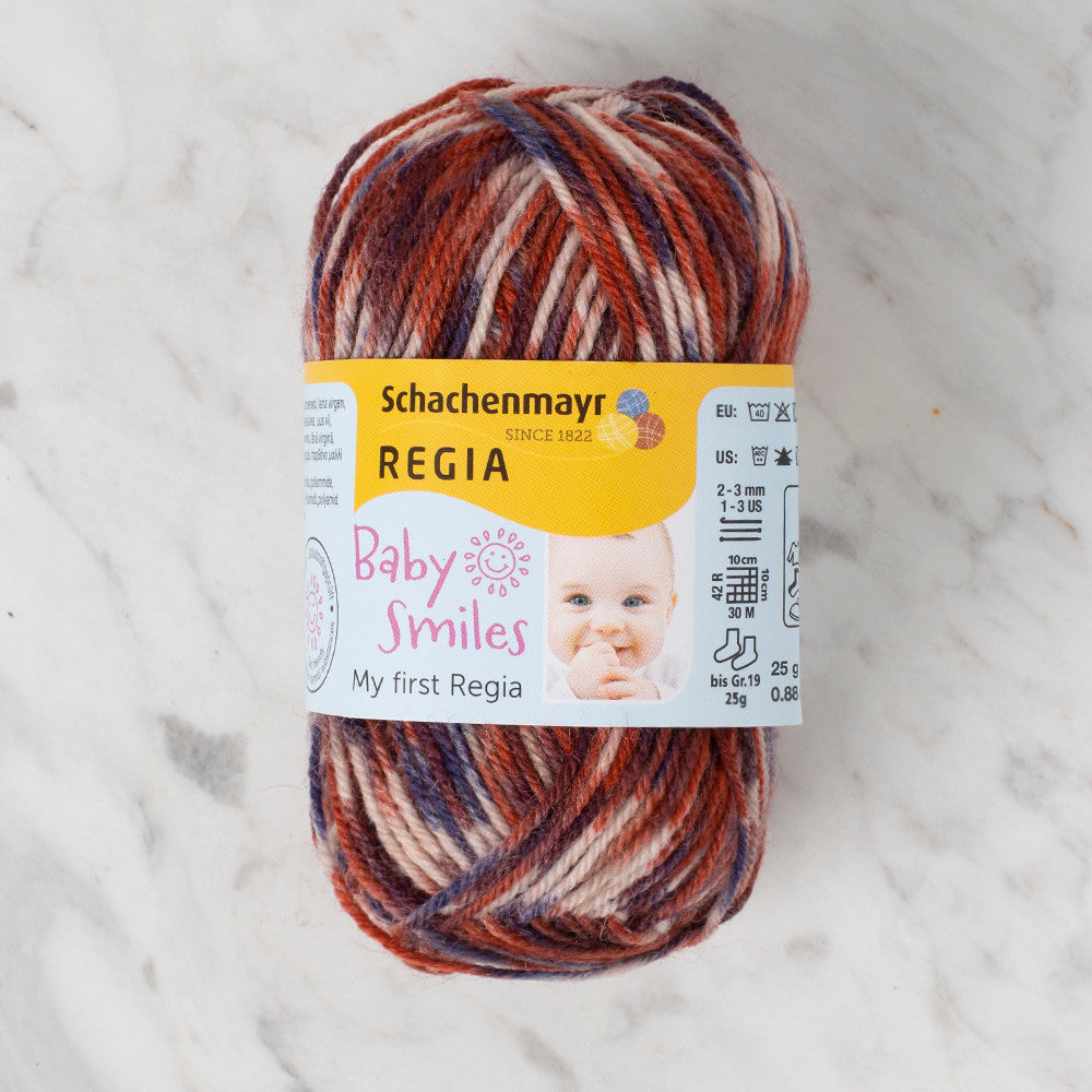 Schachenmayr Baby Smiles My First Regia 25 gr Knitting Yarn, Variegated - 9801296 - 01725