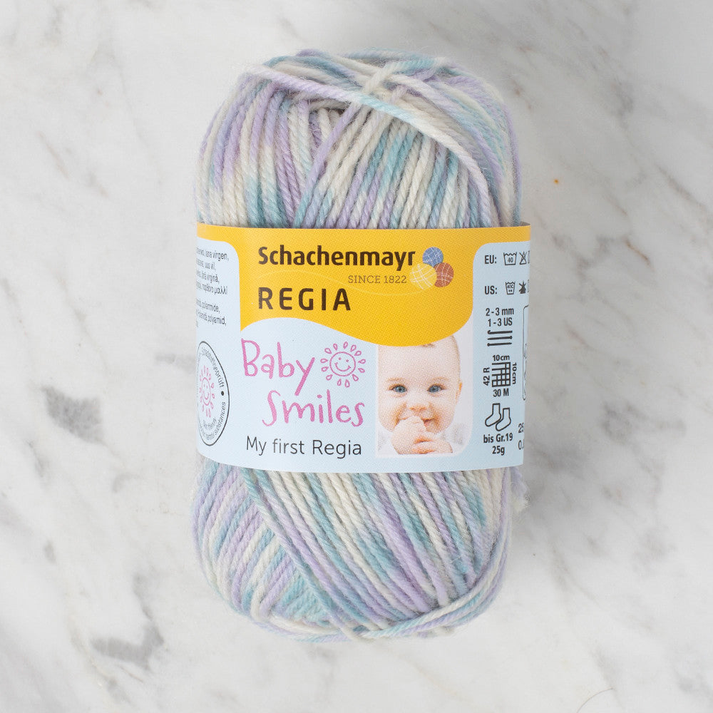 Schachenmayr Baby Smiles My First Regia 25 gr Knitting Yarn, Variegated - 9801296 - 01727