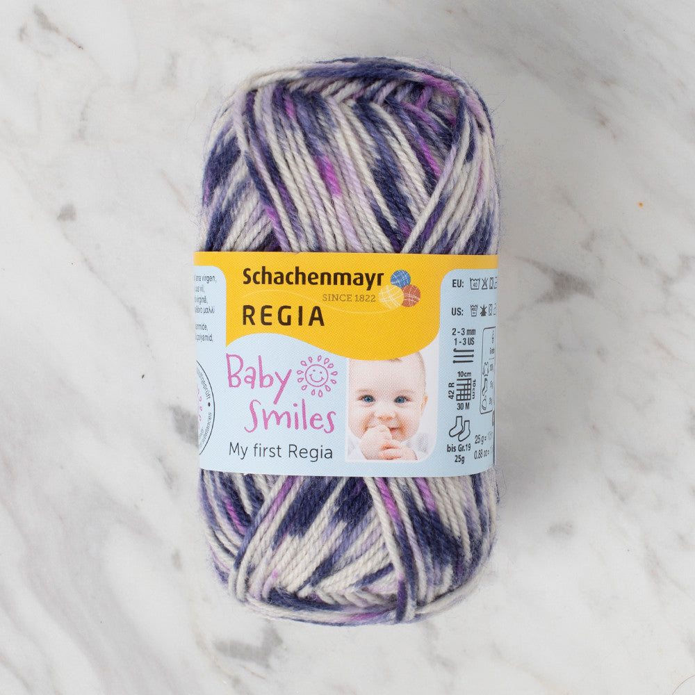 Schachenmayr Baby Smiles My First Regia 25 gr Knitting Yarn, Variegated - 9801296 - 01728