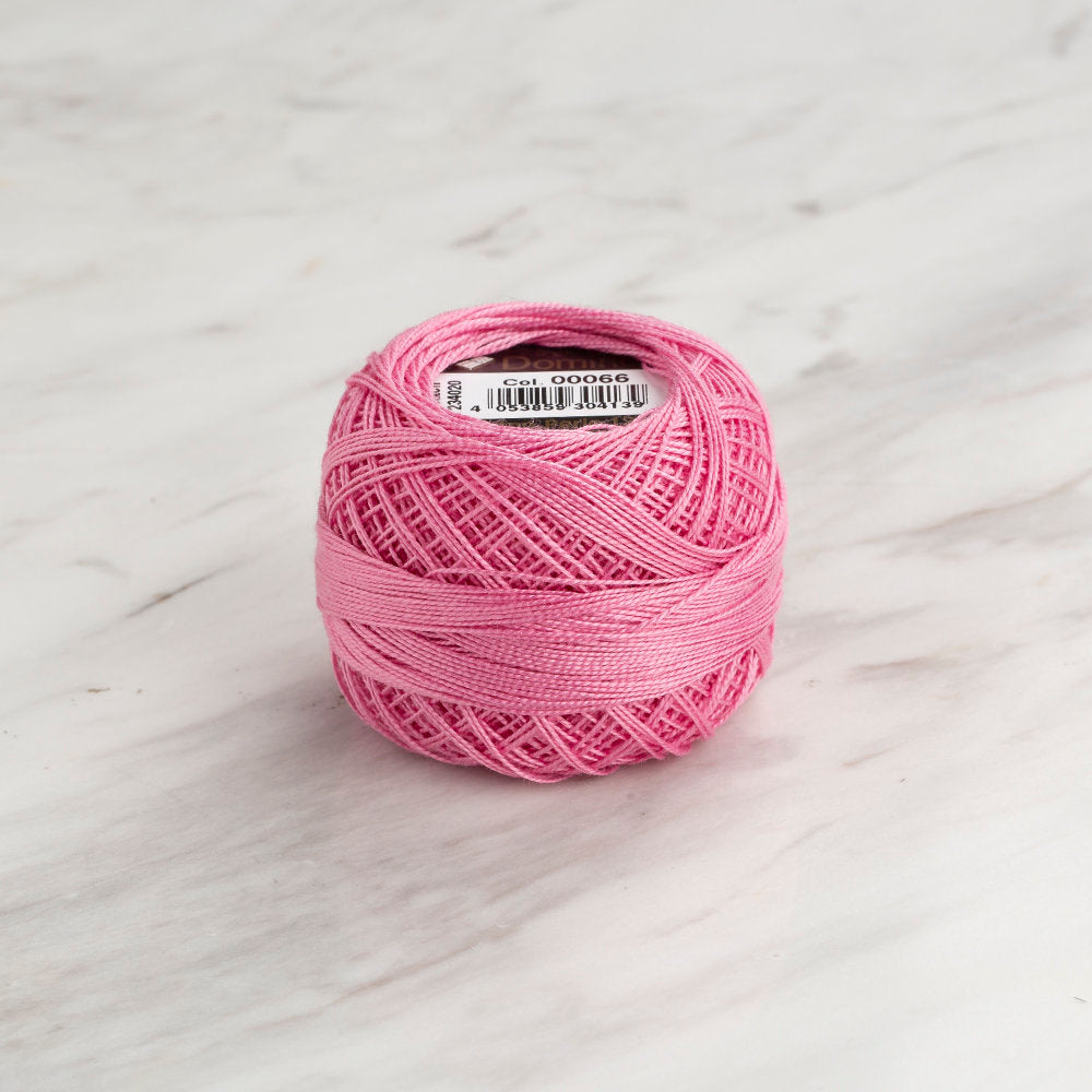 Domino Cotton Perle Size 12 Embroidery Thread (5 g), Pink - 4590012-00066