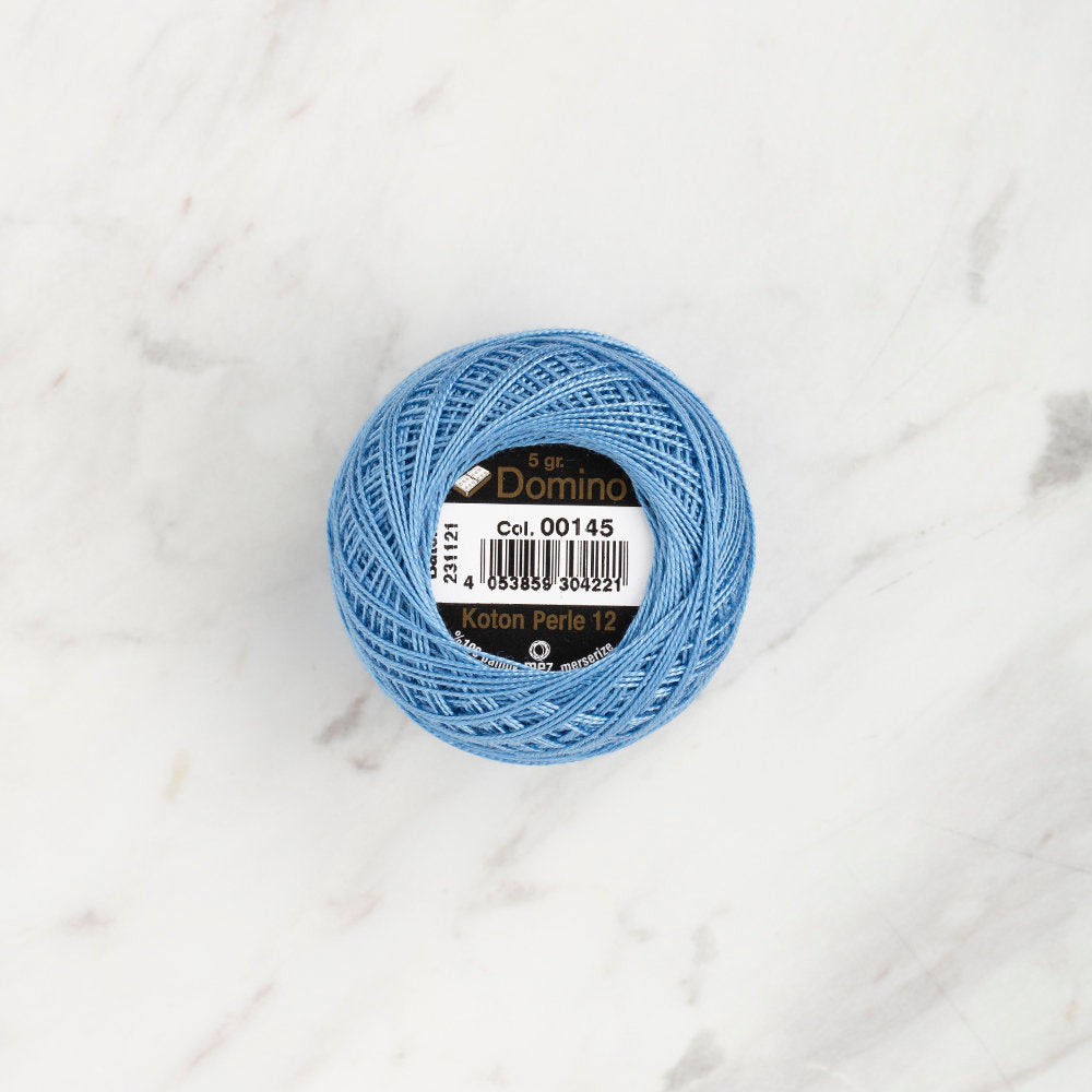 Domino Cotton Perle Size 12 Embroidery Thread (5 g), Blue - 4590012-00145