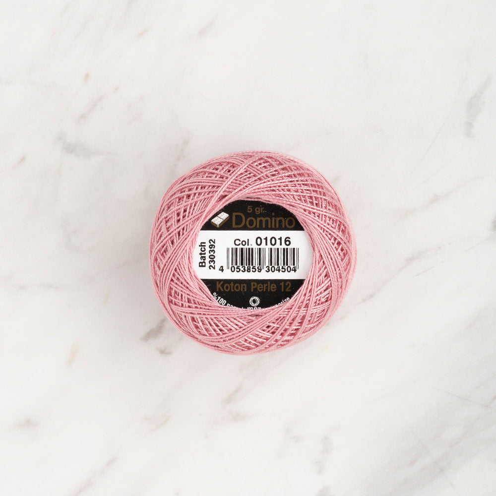 Domino Cotton Perle Size 12 Embroidery Thread (5 g), Dusty Rose - 4590012-01016